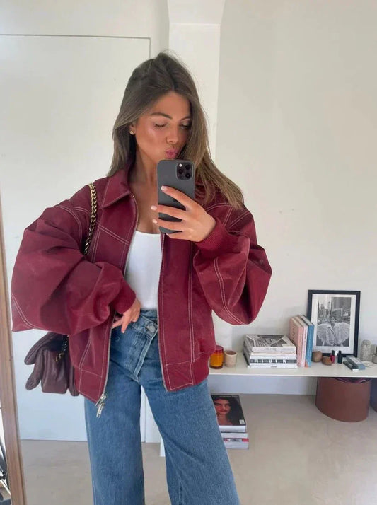 Amélie | Burgundy Jacket
